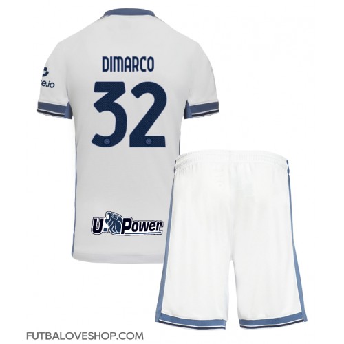 Dres Inter Milan Federico Dimarco #32 Preč pre deti 2024-25 Krátky Rukáv (+ trenírky)